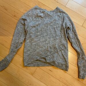 Gray Long Sleeve Top